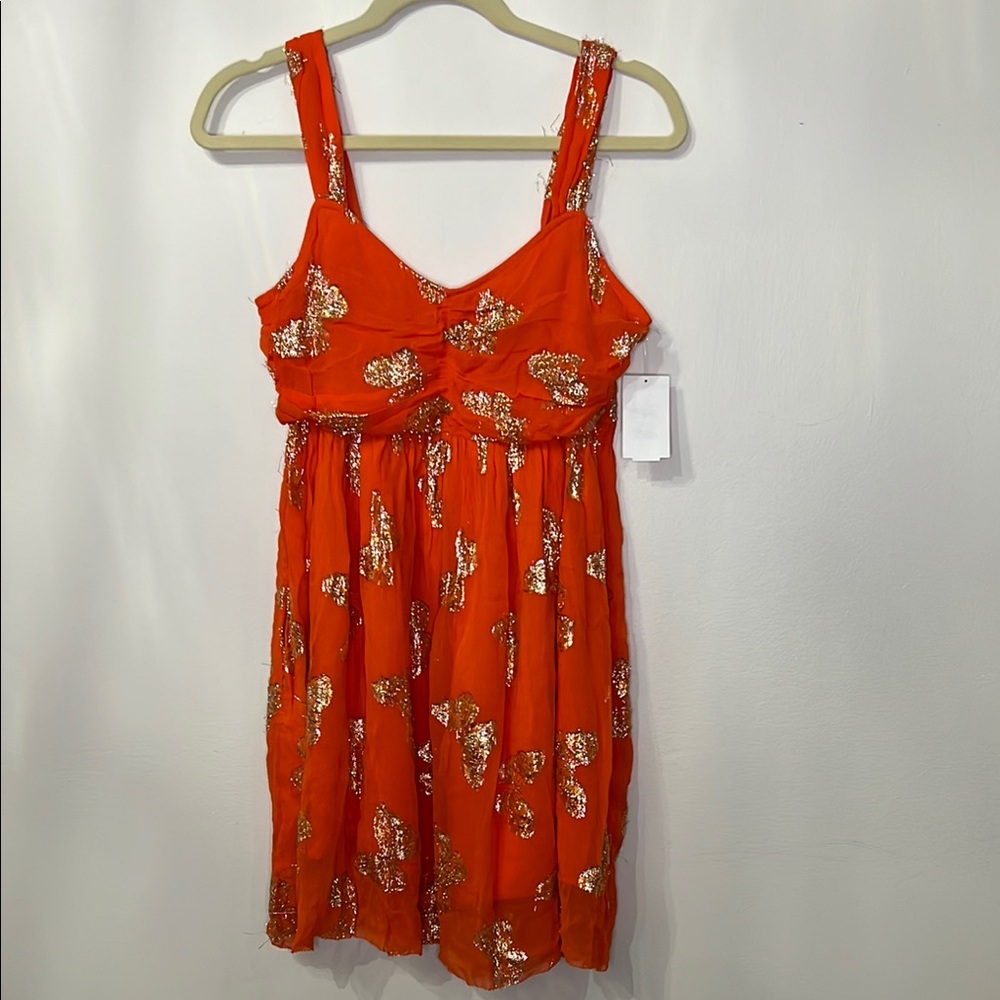 Ciebon Dresses Ciebon Jodie Metallic Babydoll Cocktail Dress New with Tag
